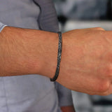 Brazalete retro Mobius gris oscuro