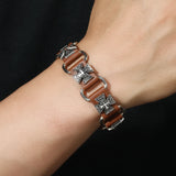 Classic Cross Metal Leather Bracelet