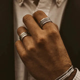 Geometrical Retro Men's Ring