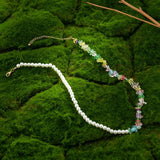 Irregular Acrylic Pearl Splicing Necklace