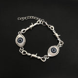 Gothic One Eye Chain Bracelet