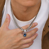Dark Horizon Curb Chain Necklace