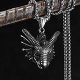 قلادة سلسلة قلادة رأس التنين