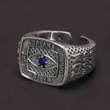 925-sterling Silber Gottes Augenverstellbarer Ring