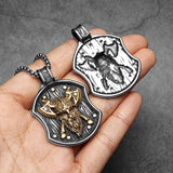 قلادة قلادة درع قراصنة الفايكنج