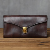 Vintage Leather Men's Clutch Bag