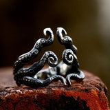Retro Octopus Tentacles Ring