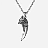 Wolf Teeth Stainless Steel Men Necklace