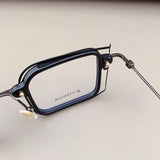 Hollow Square Frame Eyeglasses