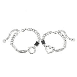 Fashion Geometry Heart Chain Bracelet