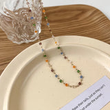 قلادة كريستال حبات القلادة