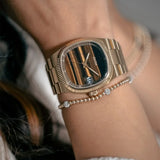 Charred Wood Stainless Steel Watch