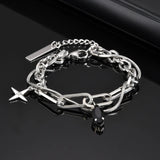 Simple Stacked Snake Chain Bracelet