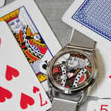 ساعة كوارتز لأوراق اللعب من King