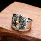 Contrast Colored Flying Eagle Ring