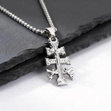 Medieval Style Cross Pendant Necklace
