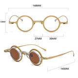 2 In 1 Magnet Clip Vintage Sunglasses