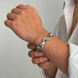 Serpent Lock Chain Bracelet