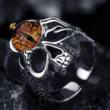 Retro Devil's Eye Skull-Head Ring