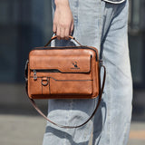 Tas Bahu Kulit PU Penutup Antik