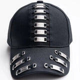 Metal Decoration Techwear Cap