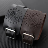 Streetpunk Wide Leather Bracelet