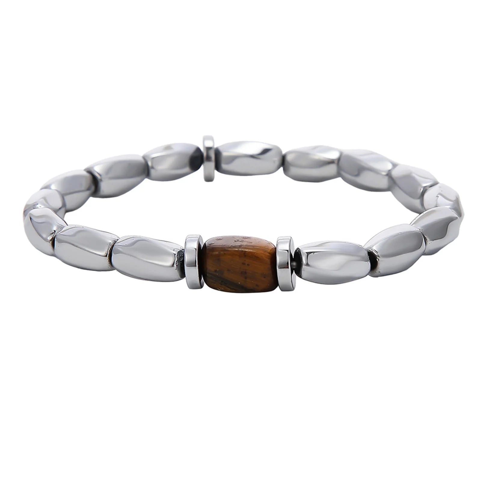 Retro Irregular Metal Beaded Bracelet