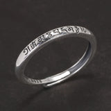 Tibetan Buddha Silver Ring
