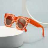 Geometric Frame Statement Shades Sunglasses