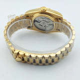 Letter and Number Design Gold Watch