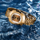 Solstice Edge Gold Watch