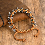 Rock Punk Dragon Spine Woven Bracelet