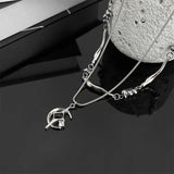 Cosmic Cross Layers Necklace