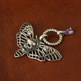 Hollow Bee Skull Zircon Pendant