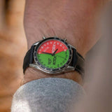 Half Green Pink Unique Watch