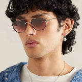 Double Beam Pilot Driving Alloy Sunglasses