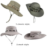 Chapeau de seau de style safari en plein air