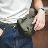 Vintage Army Green Shoulder Sling Bag