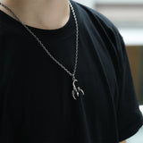 Scorpion Skull Sterling Silver Pendant