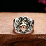 Contrast Colored Flying Eagle Ring