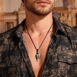 Natural Stone Adjustable Rope Necklace