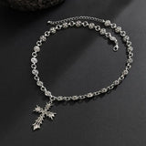 Hip-Hop Hollow Cross Necklace