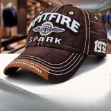 Retro Letter Patchwork Baseball Cap