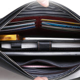 Criss-Cross Genuine Leather Handbag