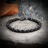 Black Irregular Cuban Chain Bracelet