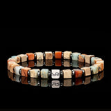 Natural Shoushan Stone Beads Bracelet