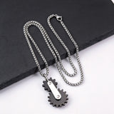Punk Gear Link Chain Necklace