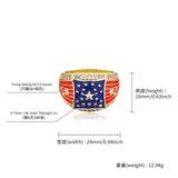 Dripping Oil American Flag Ring