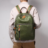 Solid Leather Travel Backpack