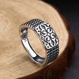 Rattan Granule Pattern Ring